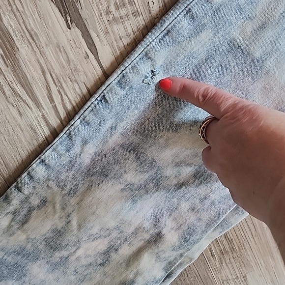 Calvin Klein Slim skinny Button Fly 29x32 Denim Jeans Bleach Dyed Look - Picture 10 of 11